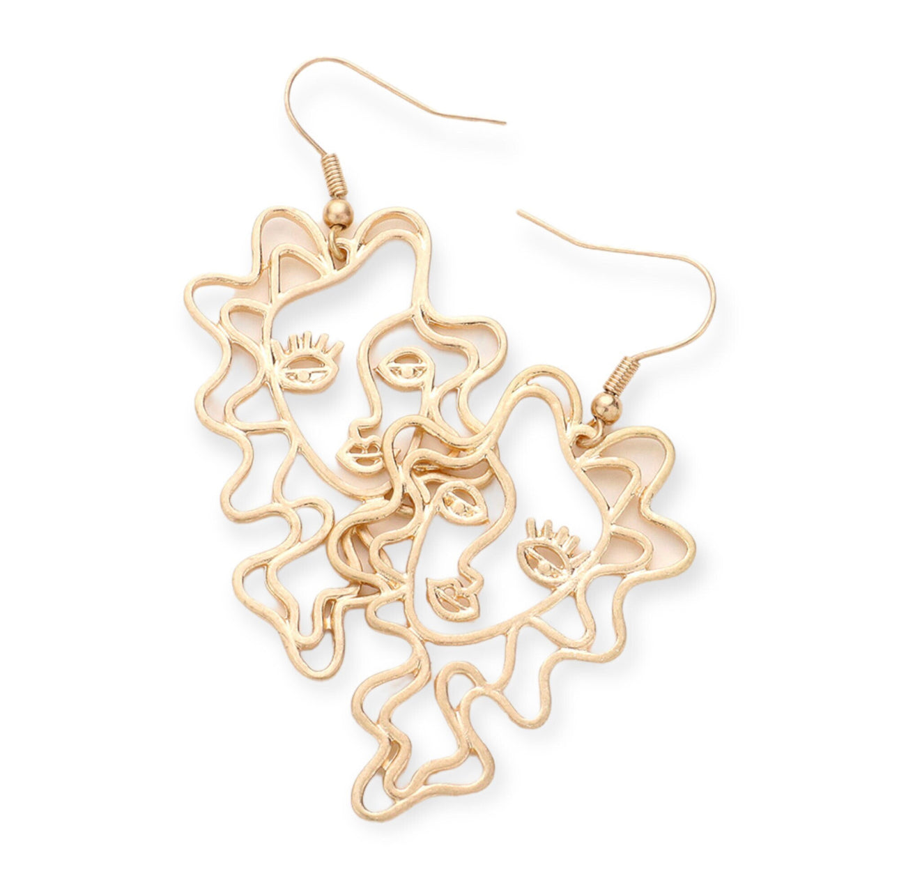 Abstract Face Earrings