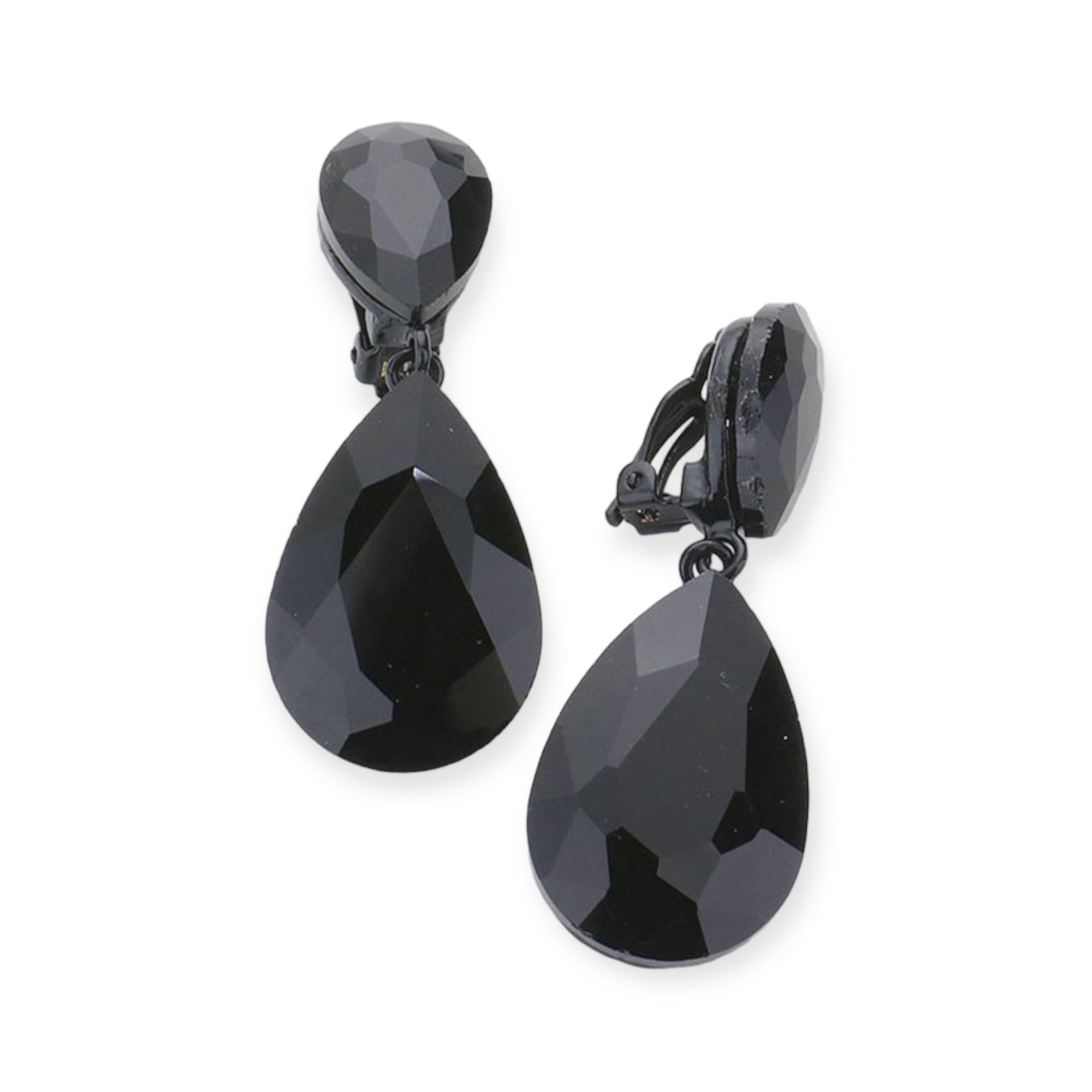 Teardrop Clip On Earrings