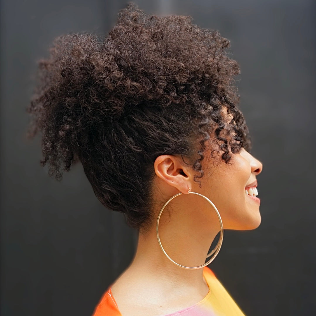 Oversize Gold Hoop Earrings