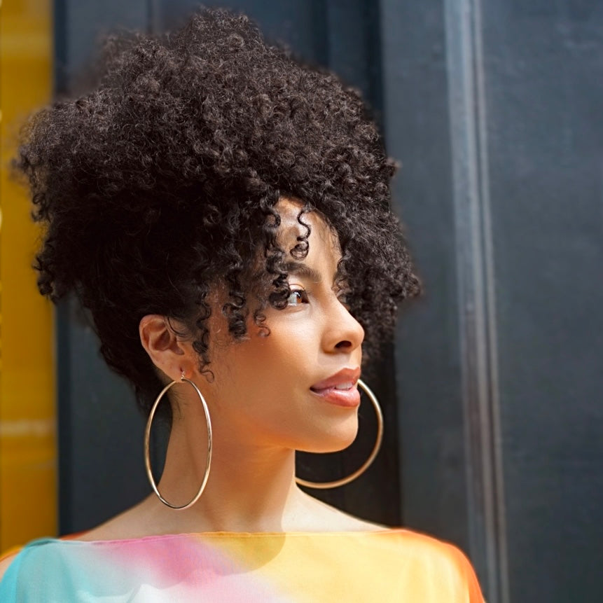 Oversize Gold Hoop Earrings