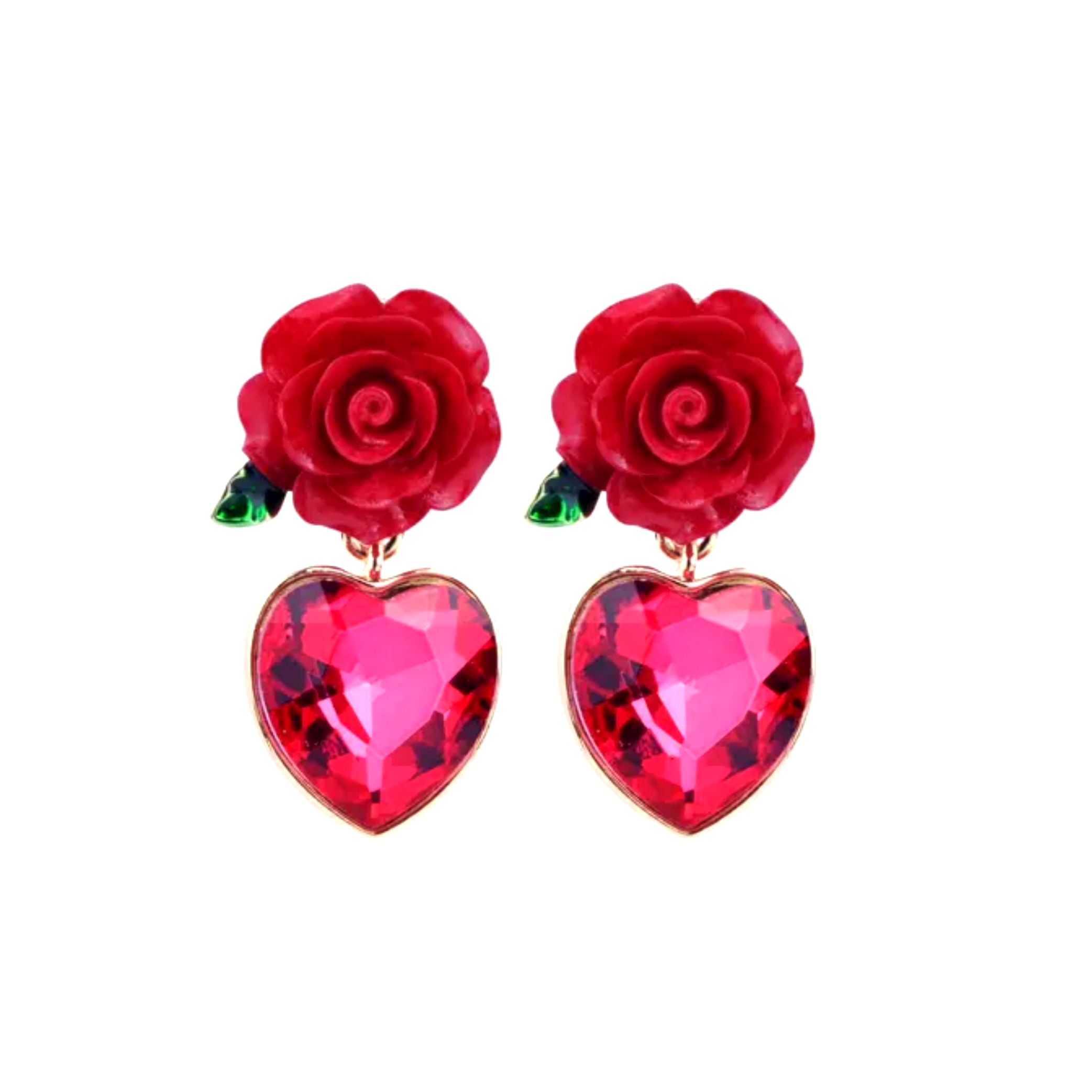 EXQUISITE ROSE STUD EARRINGS