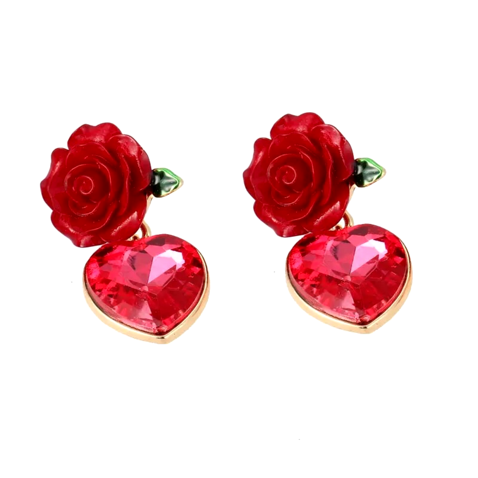 EXQUISITE ROSE STUD EARRINGS