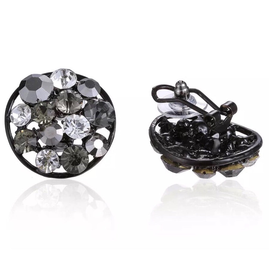 CRYSTAL CLIP EARRINGS
