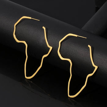 Africa Map Ethnic Earrings