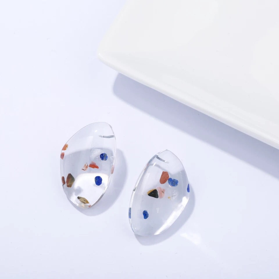 RESIN ACETATE ACRYLIC EARRINGS