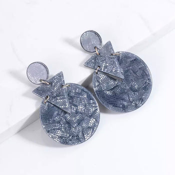 GEOMETRIC RESIN ACRYLIC EARRINGS