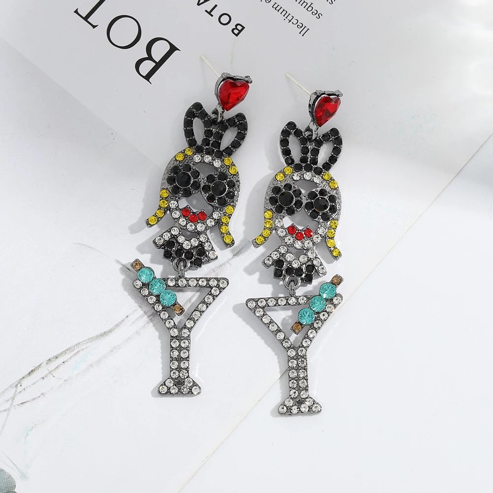 Crystal Lady Drop Earrings