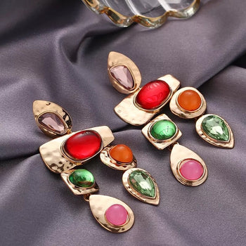 MULTICOLOR DANGLE EARRINGS