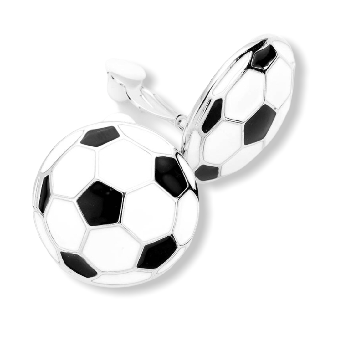 SOCCER CLIP ON EARRINGS