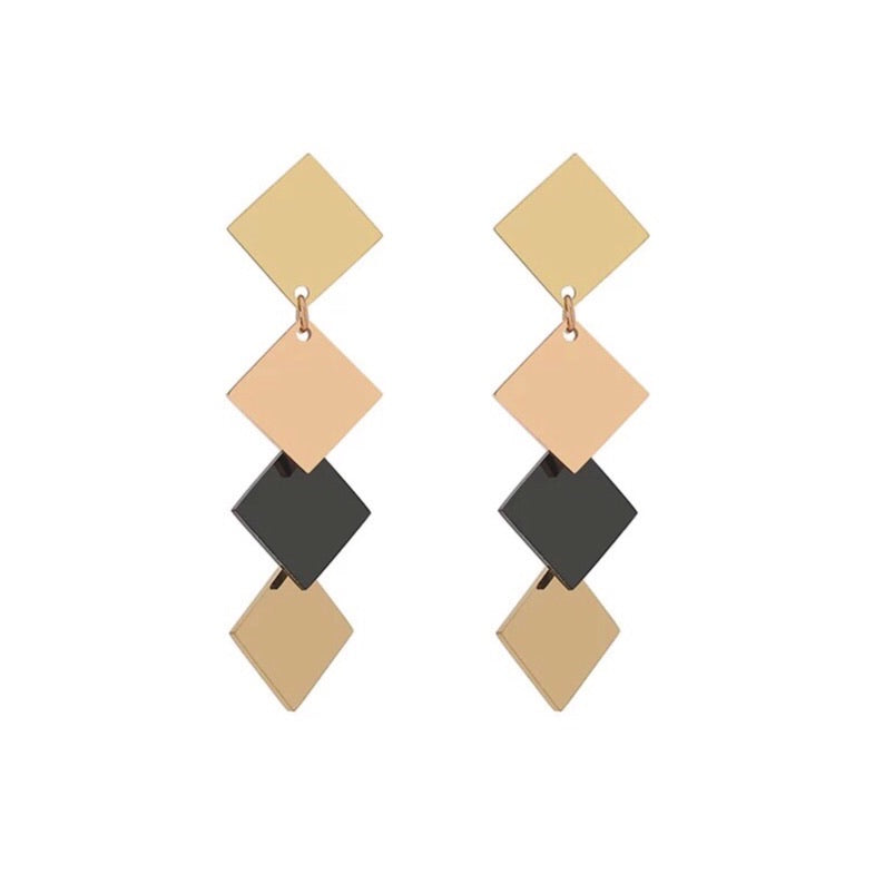 MULTI LAYER DROP EARRINGS