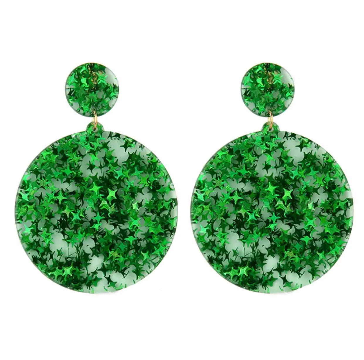 ACRYLIC RESIN EARRINGS