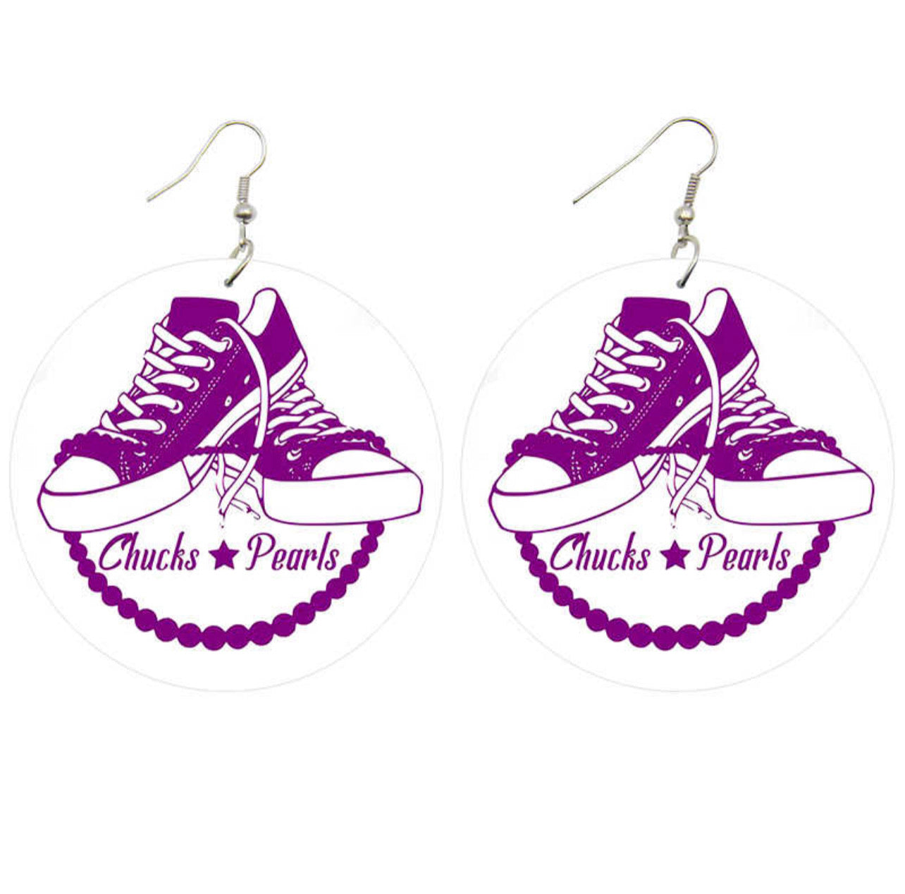 Chucks & Pearl Earrings