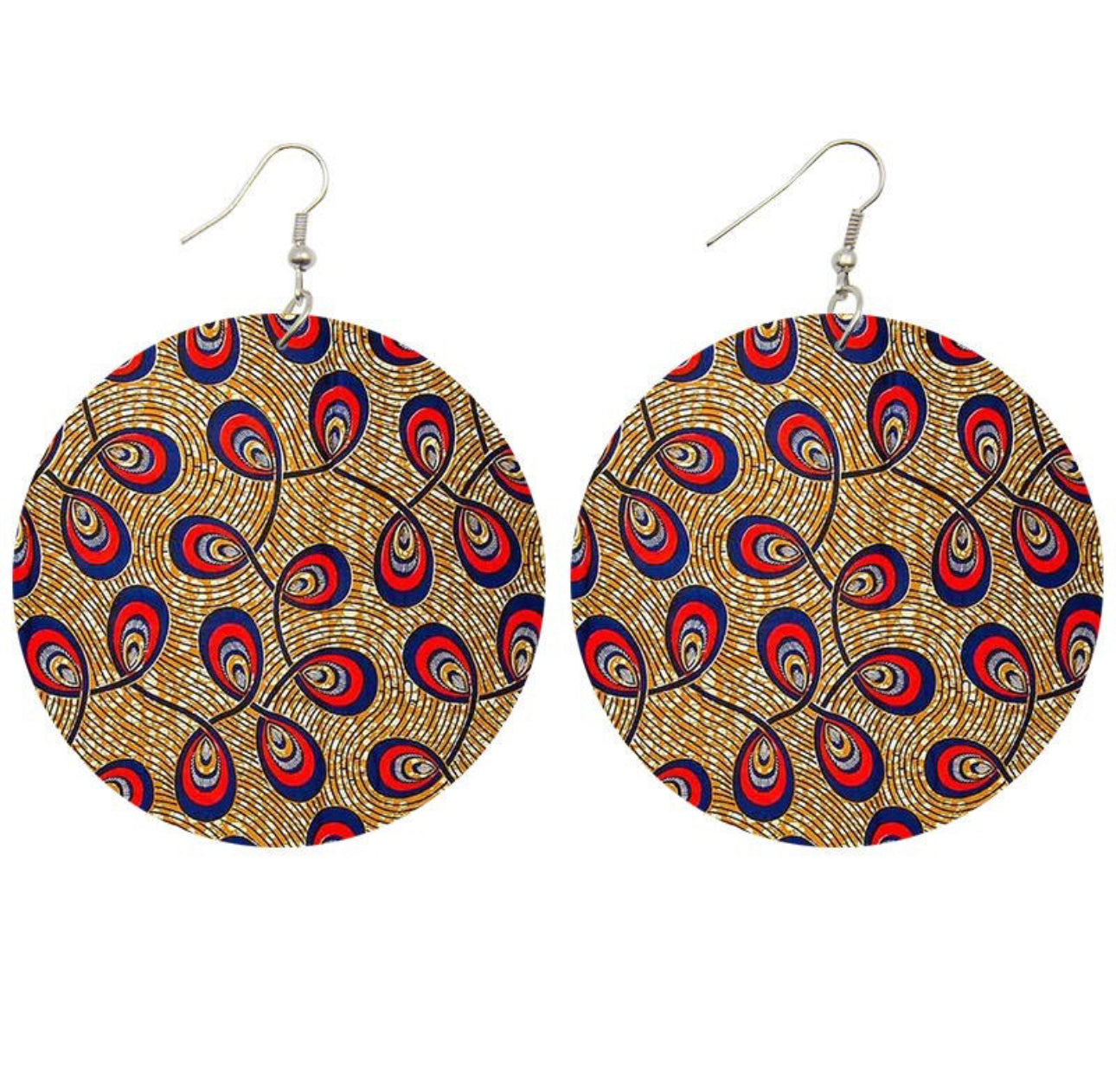 African Earrings (Both sides printed)