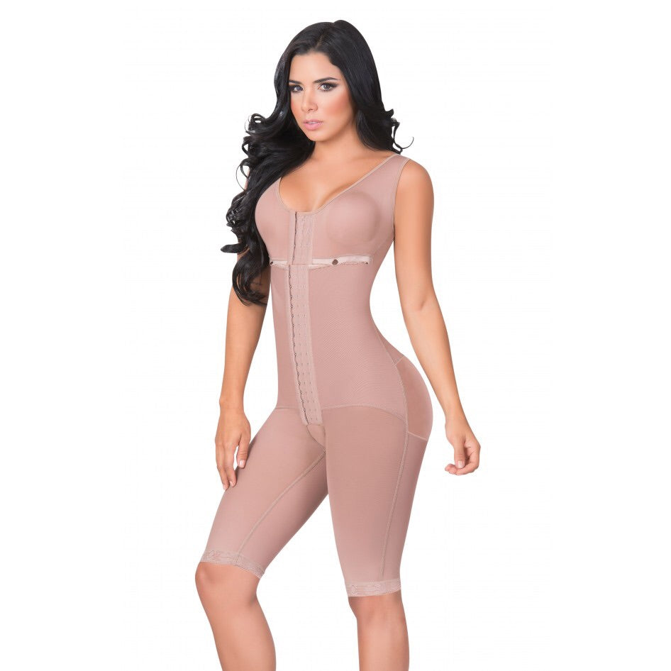 LONG BODY SHAPER WITH BRASSIER AND WIDE STRAPS - 3050