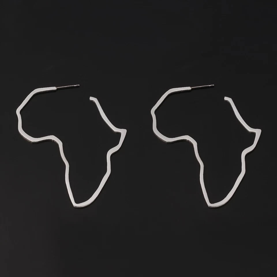 Africa Map Ethnic Earrings