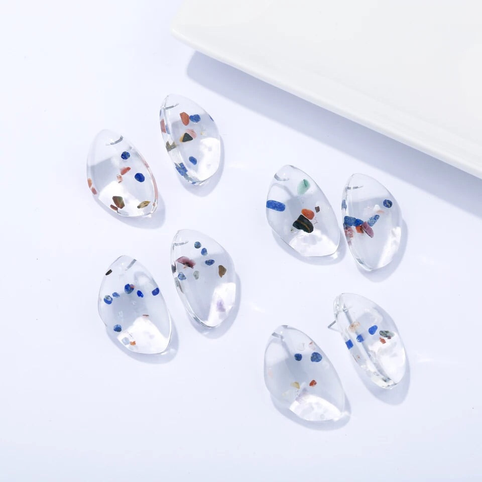 RESIN ACETATE ACRYLIC EARRINGS