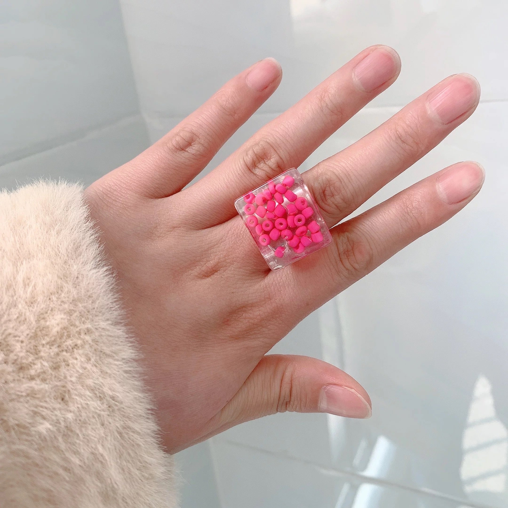 Acrylic Resin Fruit Transparent Ring