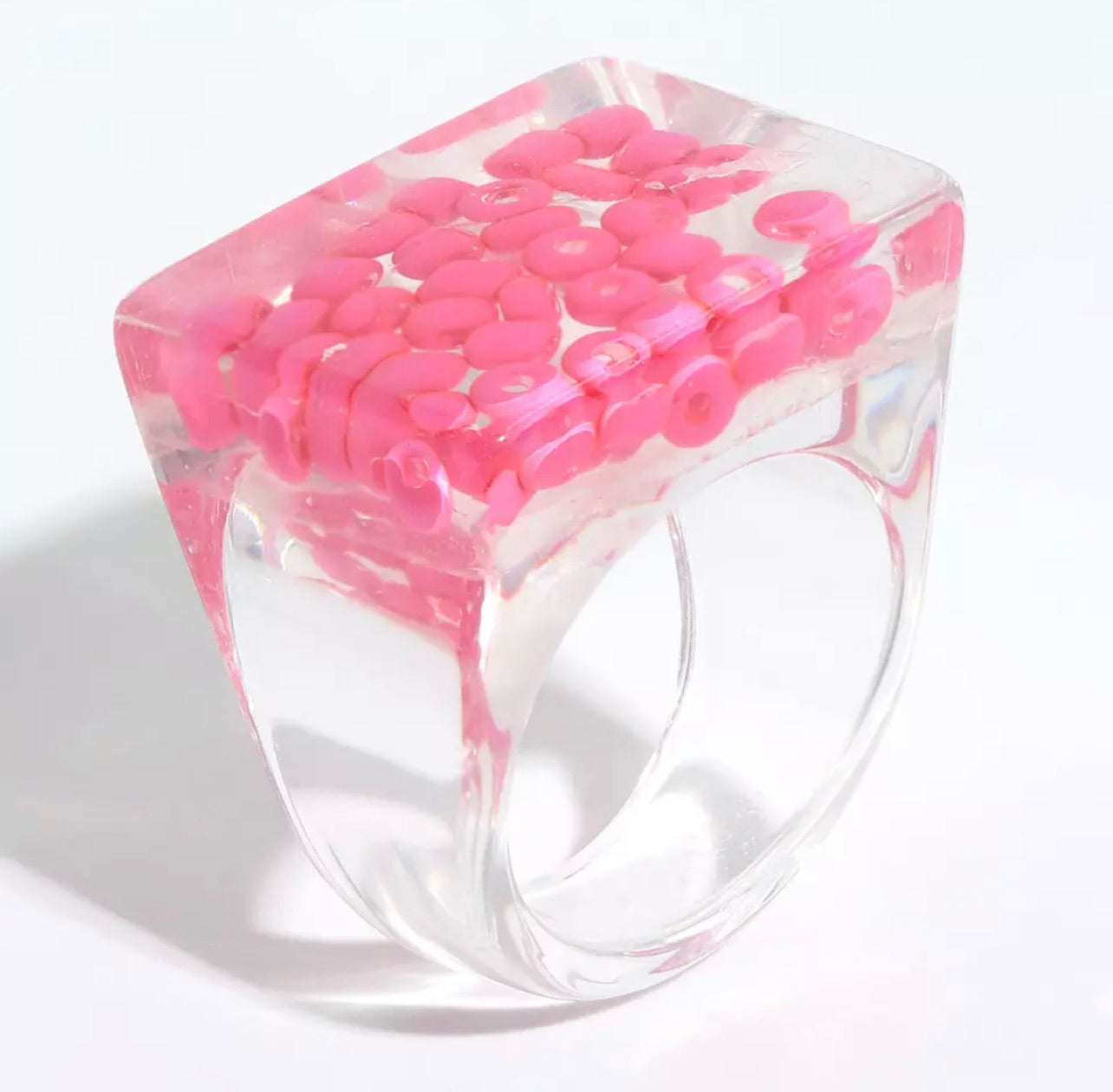 Acrylic Resin Fruit Transparent Ring