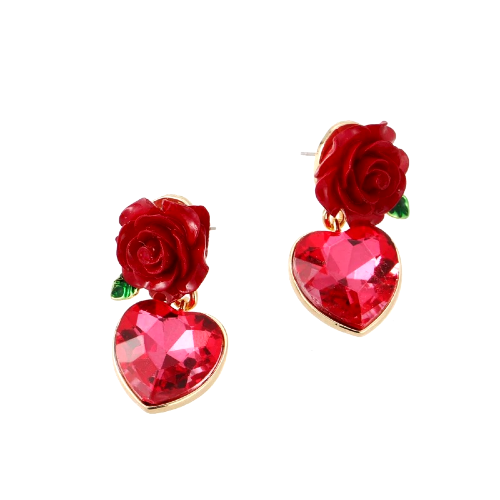 EXQUISITE ROSE STUD EARRINGS