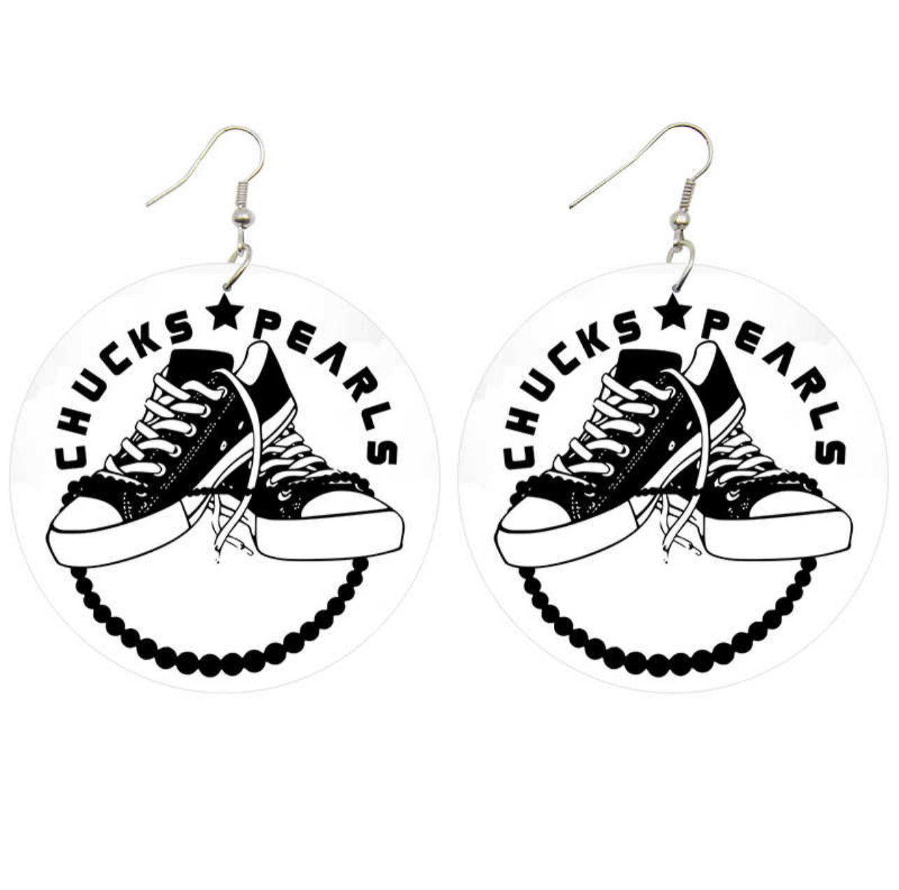 Chucks & Pearl Earrings