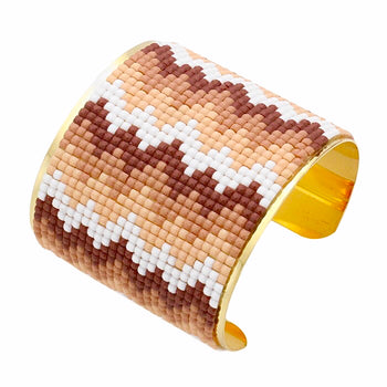 OMBRE CHEVRON PIXEL CUFF BRACELET