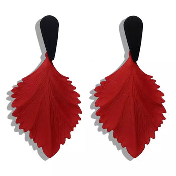 LEAF DROP EARRINGS
