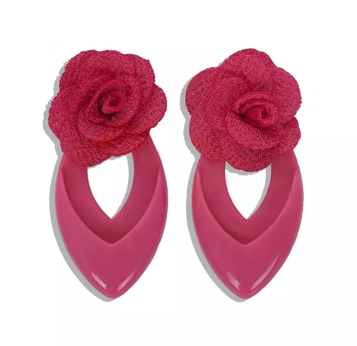HANDMADE FLOWER EARRINGS