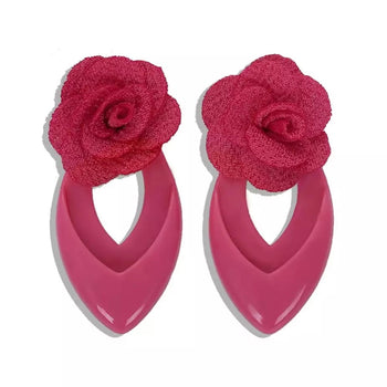 HANDMADE FLOWER EARRINGS