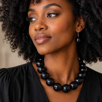 Chunky Ball Beaded Statement Necklace
