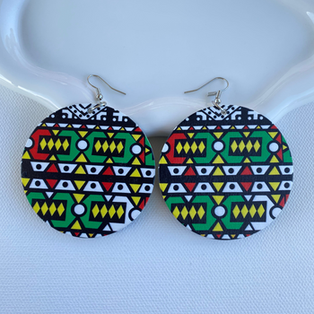 Ankara Print Earrings