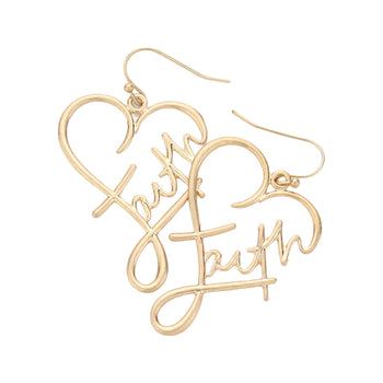 Faith Message Handmade Earrings