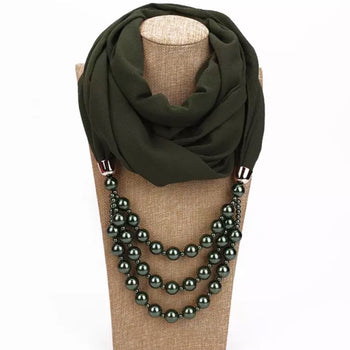 PEARL SCARF NECKLACE