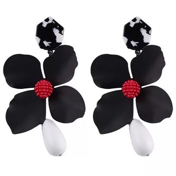 FLOWER DROP EARRINGS