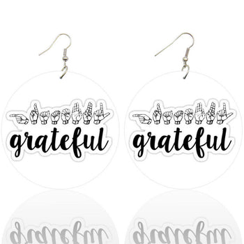 “Grateful” Earrings