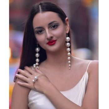 LONG PEARL EARRINGS