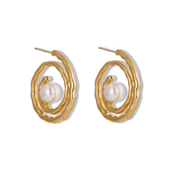 IRREGULAR HOLLOW EARRINGS