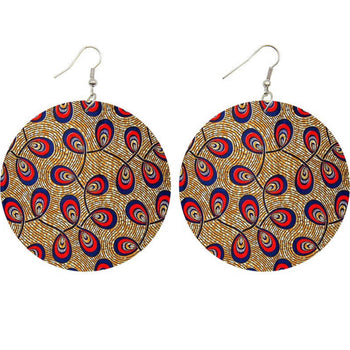 African Earrings (Both sides printed)