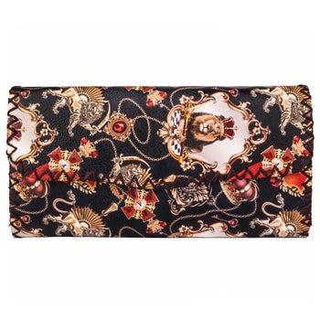 CROWNED LION PRINTED WALLET