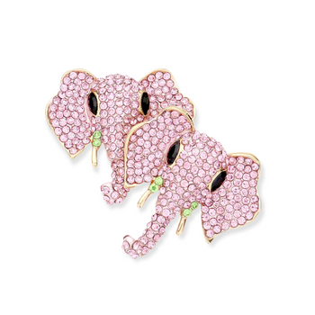 Stone Embellished Elephant Earrings