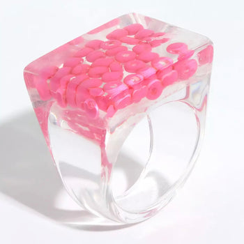 Acrylic Resin Fruit Transparent Ring