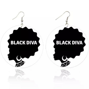 BLACK DIVA EARRINGS