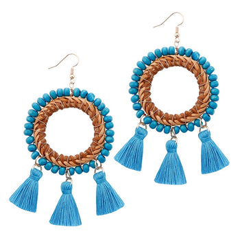 TASSEL DANGLE EARRINGS